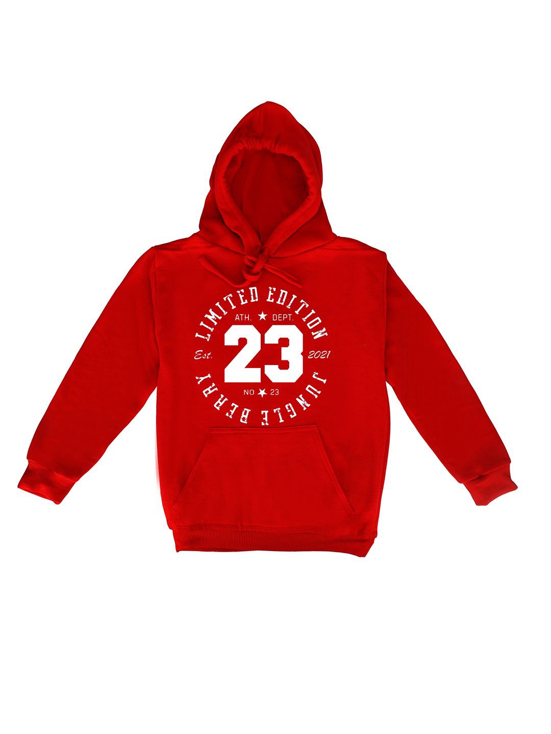 

Fabvio Plus Kids Printed Hooded Pullover Sweatshirt, Red