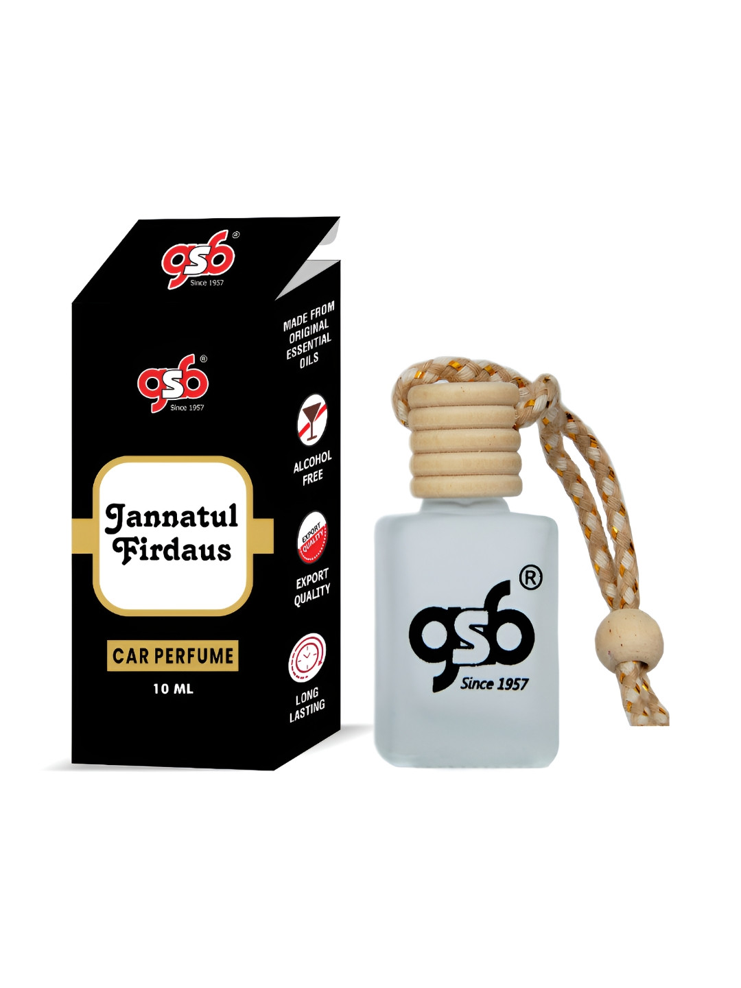 

GSB Transparent Jannatul Firdaus Hanging Car Air Freshener - 10 ml