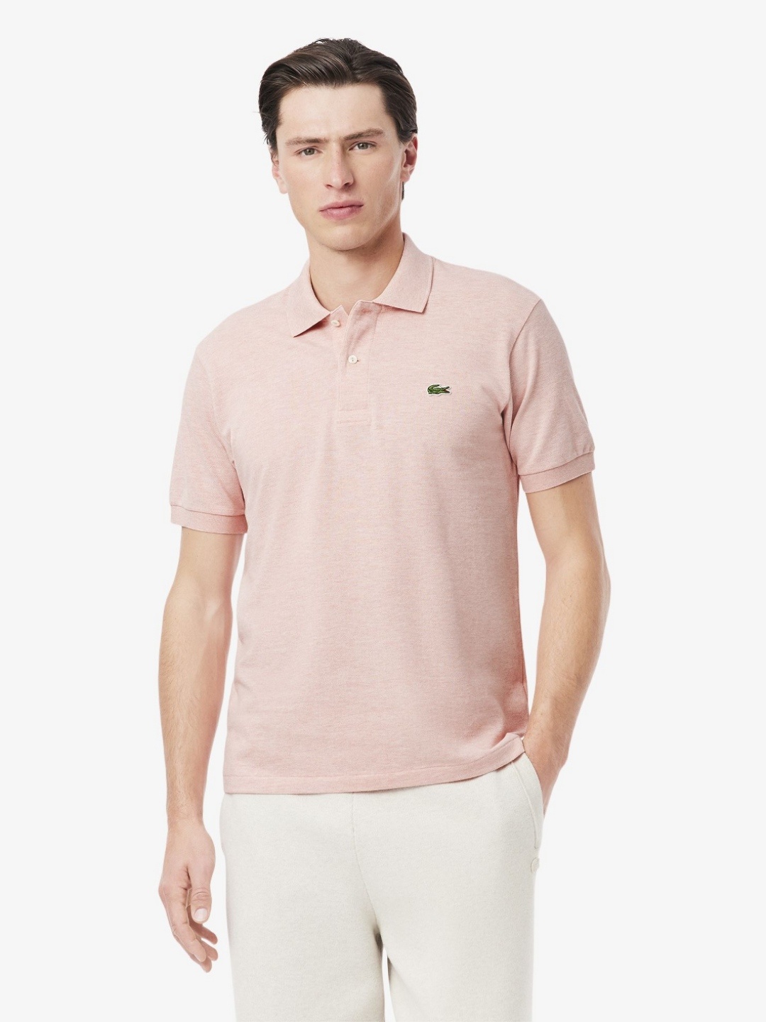 

Lacoste Men Solid Polo Collar Cotton T-shirt, Pink