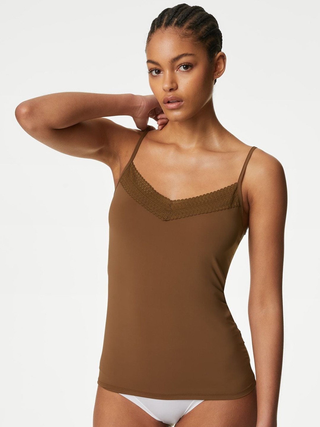 

Marks & Spencer Women Pack Of 2 Cool Comfort Vest, Brown