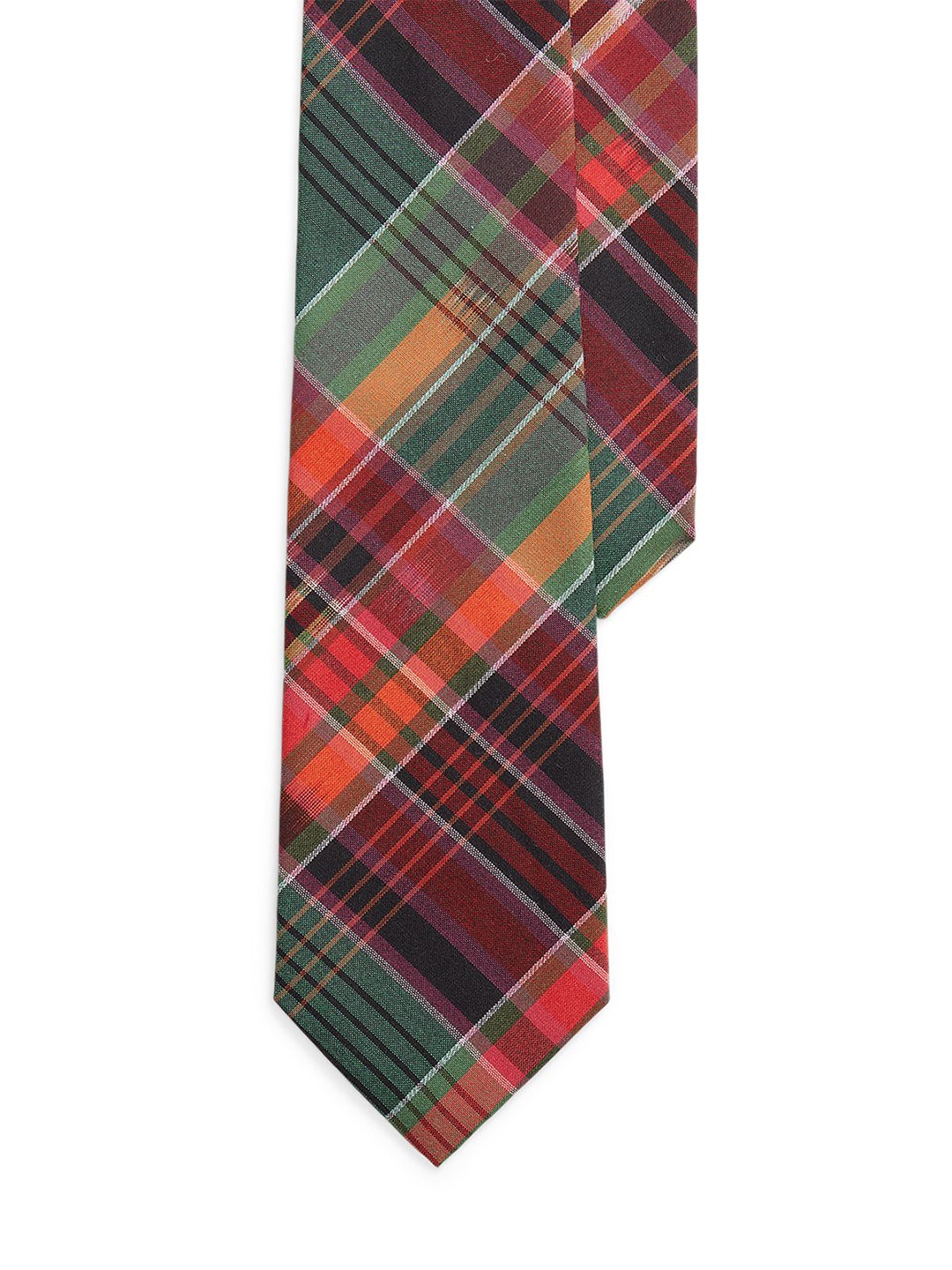 

Polo Ralph Lauren Men Checked Cotton Plaid Tie, Green
