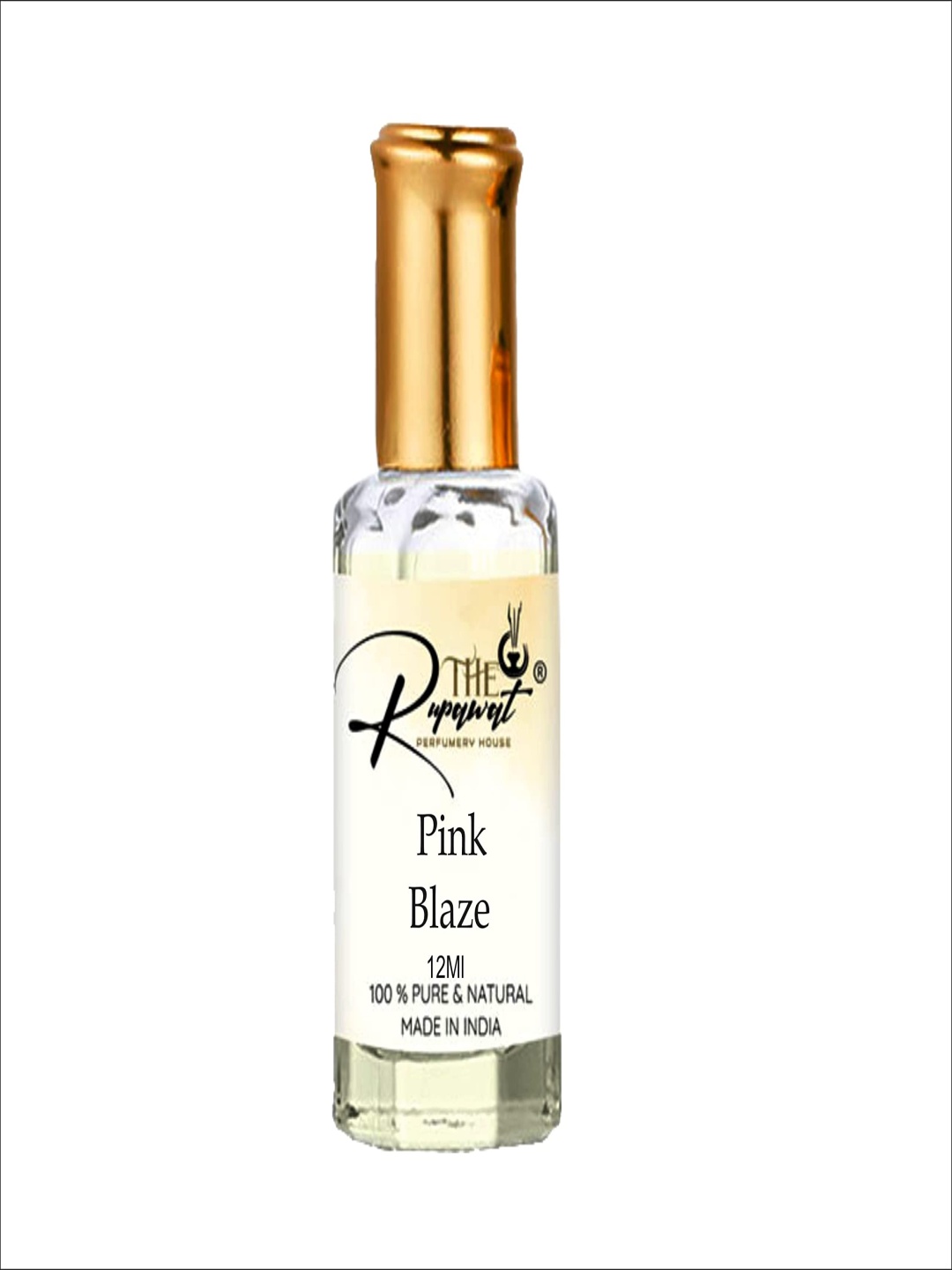 

THE RUPAWAT Perfumery House Pink Blaze Natural & Alcohol Free Attar 12 ml, Transparent