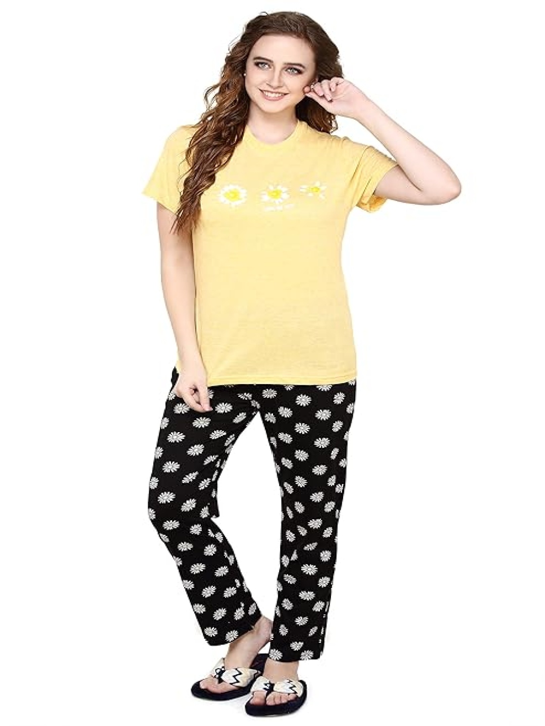 

evolove Women Night suit, Yellow