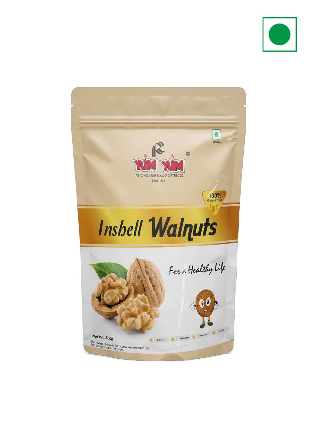 

YUM YUM Californian Inshell Walnut 500g, Cream