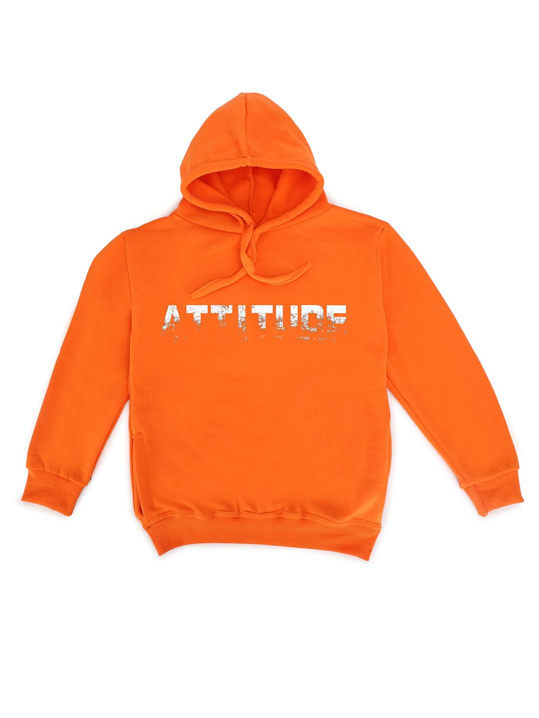 

Fabvio Plus Unisex Kids Printed Hooded Pullover Sweatshirt, Orange