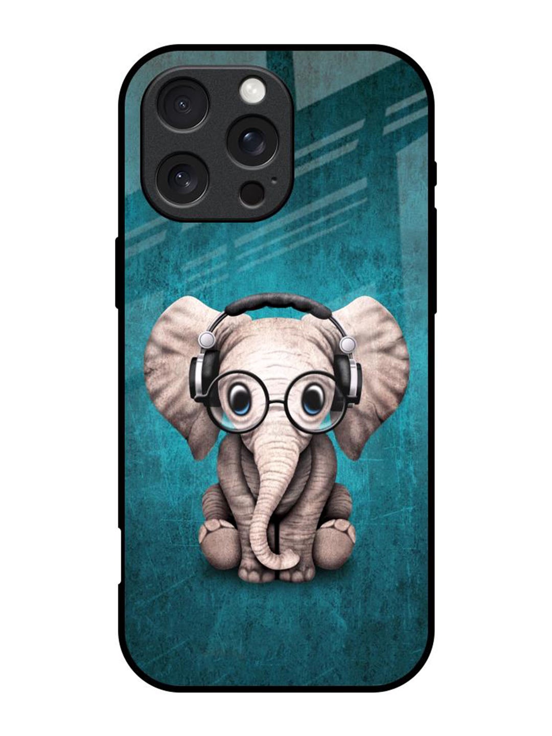 

QRIOH Quirky Printed iPhone 16 Pro Back Case Mobile Accessories, Blue
