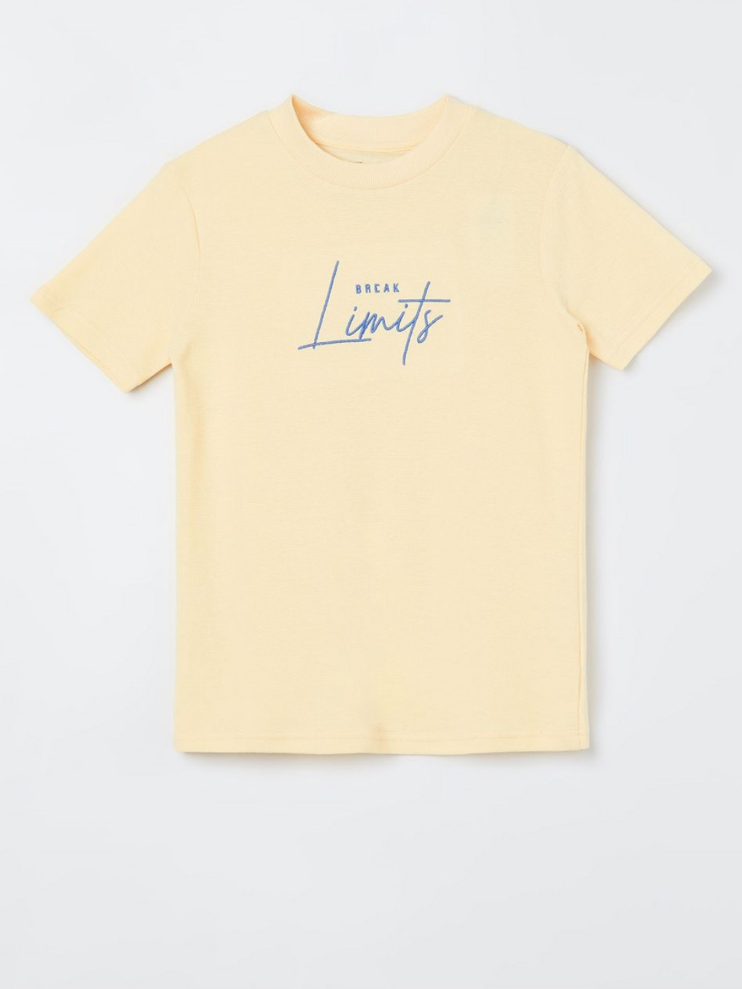 

Fame Forever by Lifestyle Boys Typography Printed Round Neck Cotton T-shirt, Beige