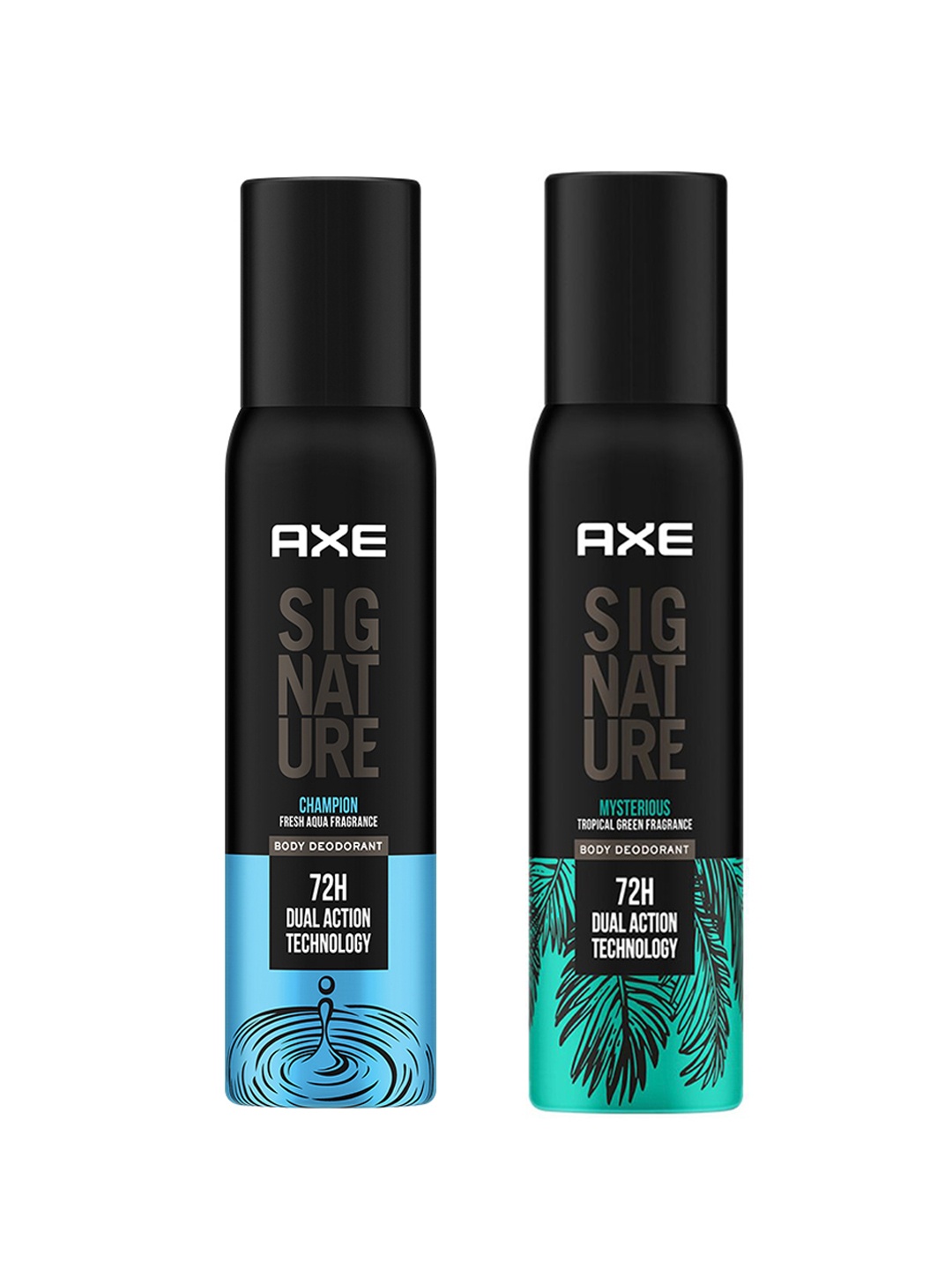 

AXE Men Set Of 2 Signature Champion & Mysterious Body Deodorant - 200ml Each, Black