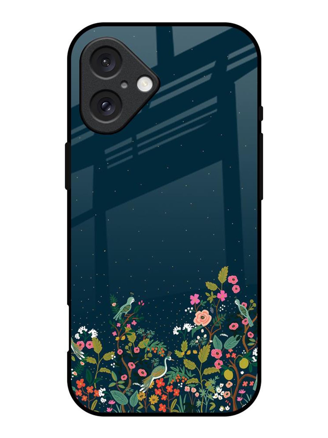 

QRIOH Small Garden Printed iPhone 16 Back Case, Green