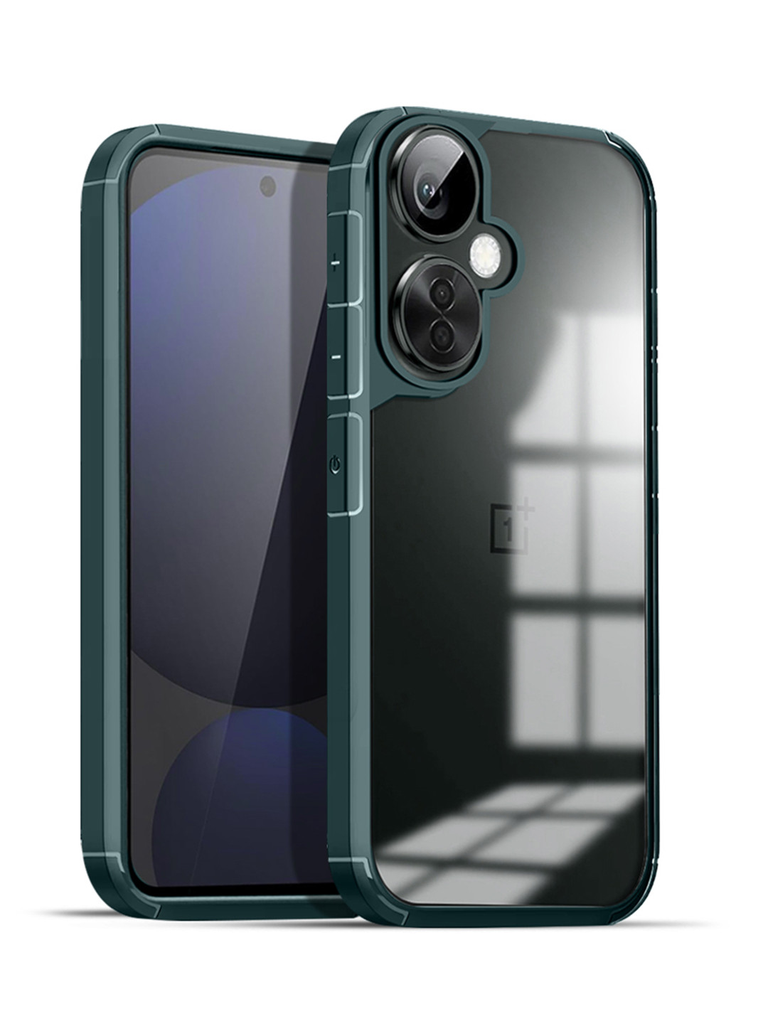 

Karwan Oneplus Nord CE3 Lite 5G Shockproof Bumper Back Case, Green