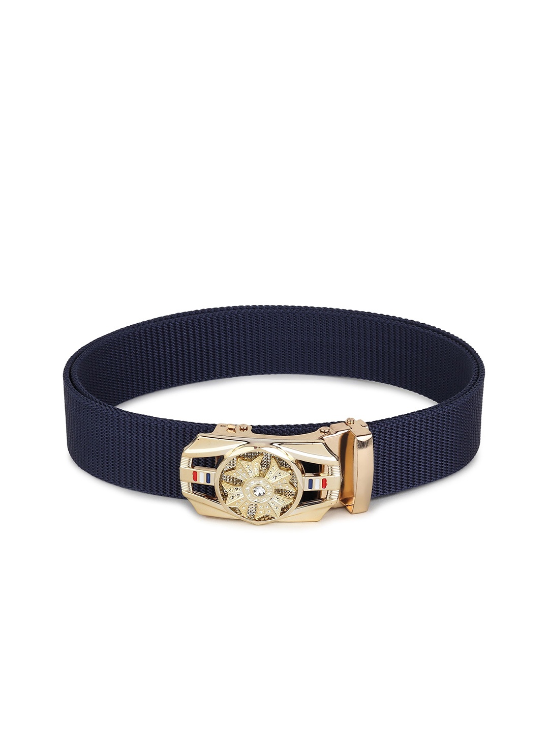 

Provogue Men Textured Belt, Navy blue