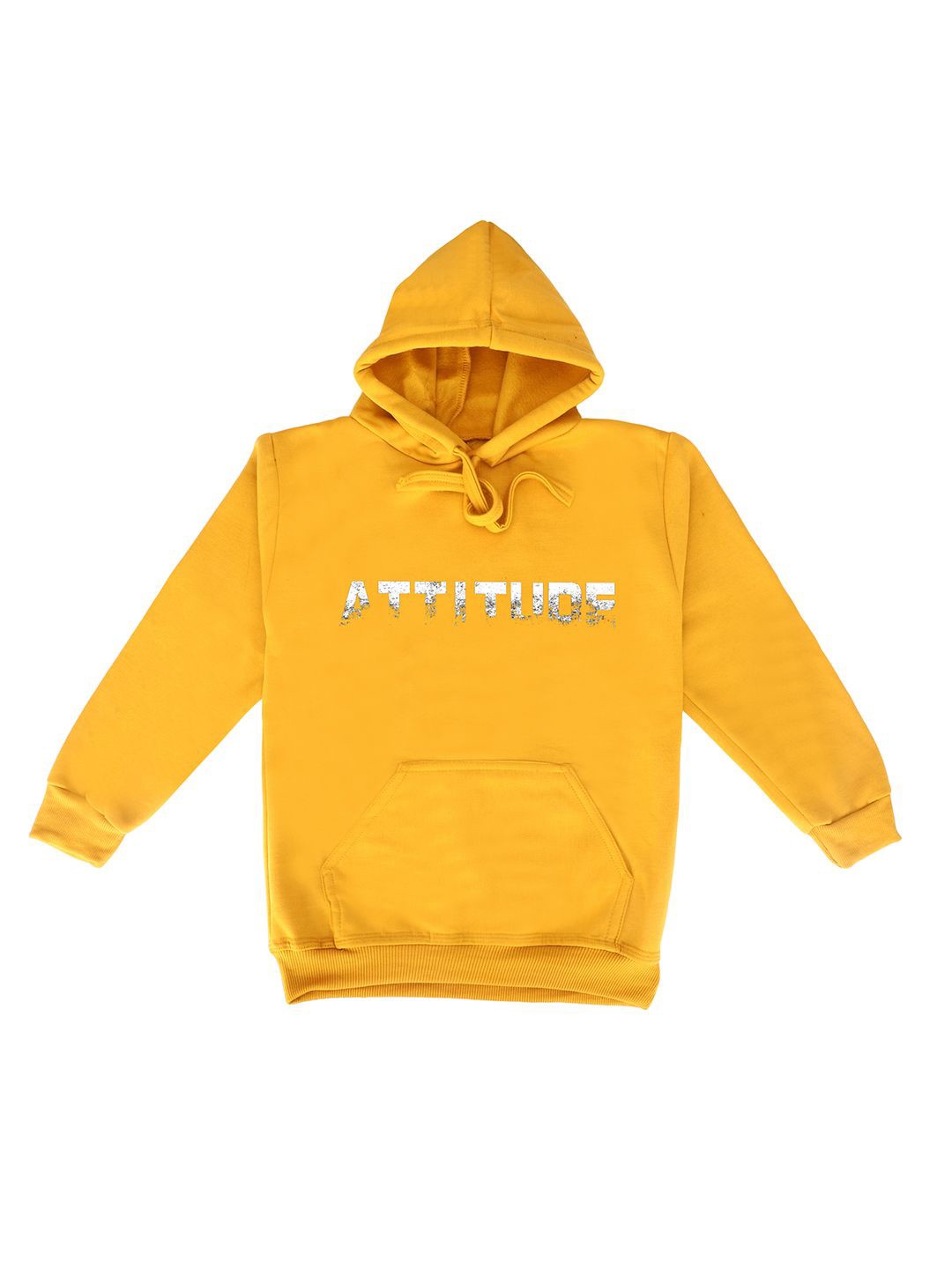 

Fabvio Plus Kids Printed Hooded Sweatshirt, Yellow