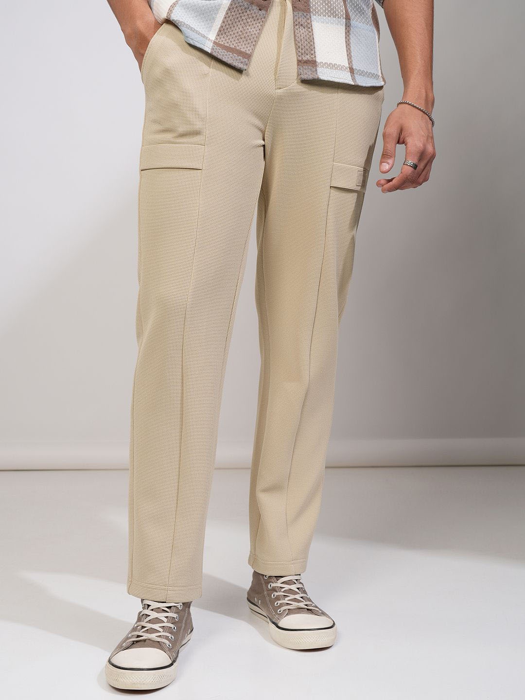 

HIGHLANDER Men Cargos Trousers, Beige