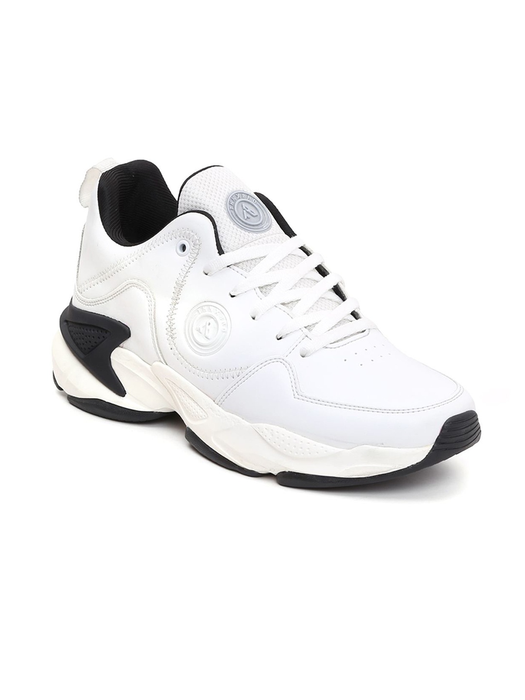 

THNXBRO Men Colourblocked PU Driving Shoes, White