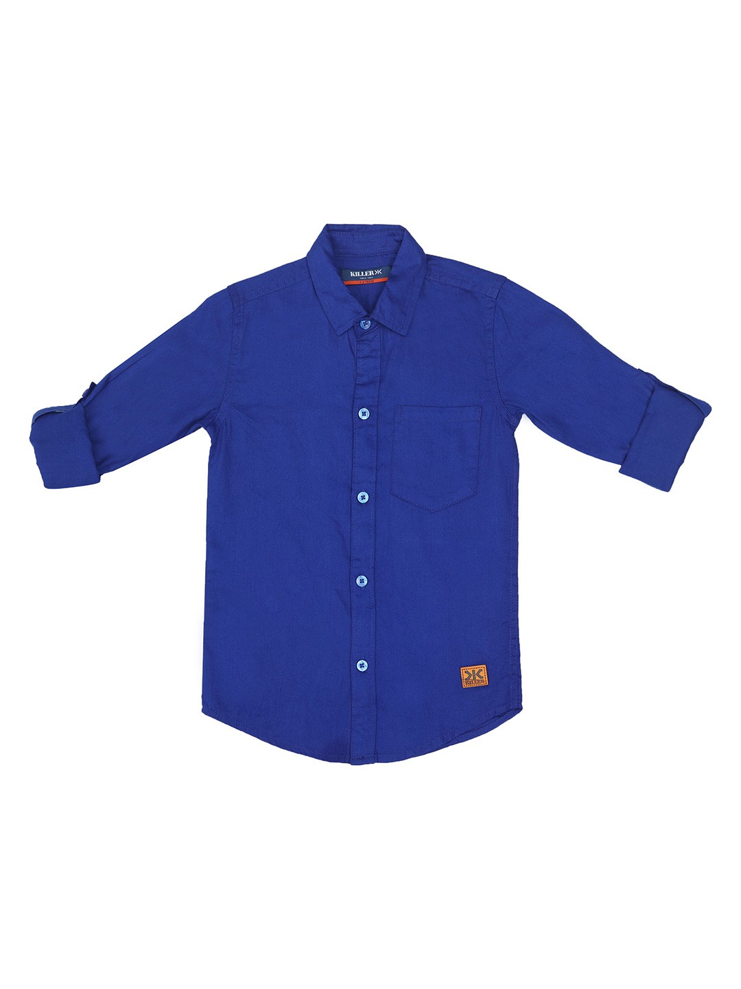 

Killer Boys Straight Slim Fit Opaque Casual Shirt, Turquoise blue