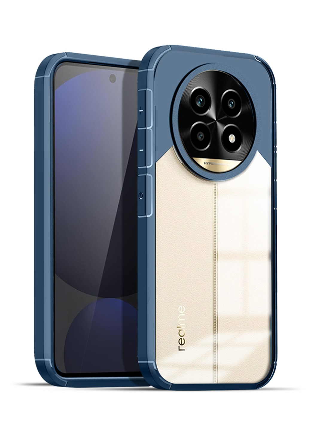 

Karwan Realme 13 Pro 5G Shockproof Bumper Back Case, Blue