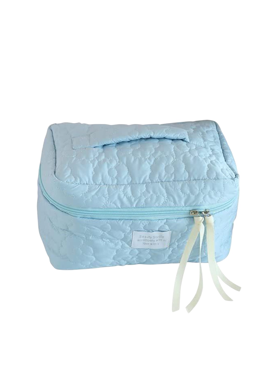 

ALLURE Solid Makeup Organizer Pouch Travel Accessory, Blue