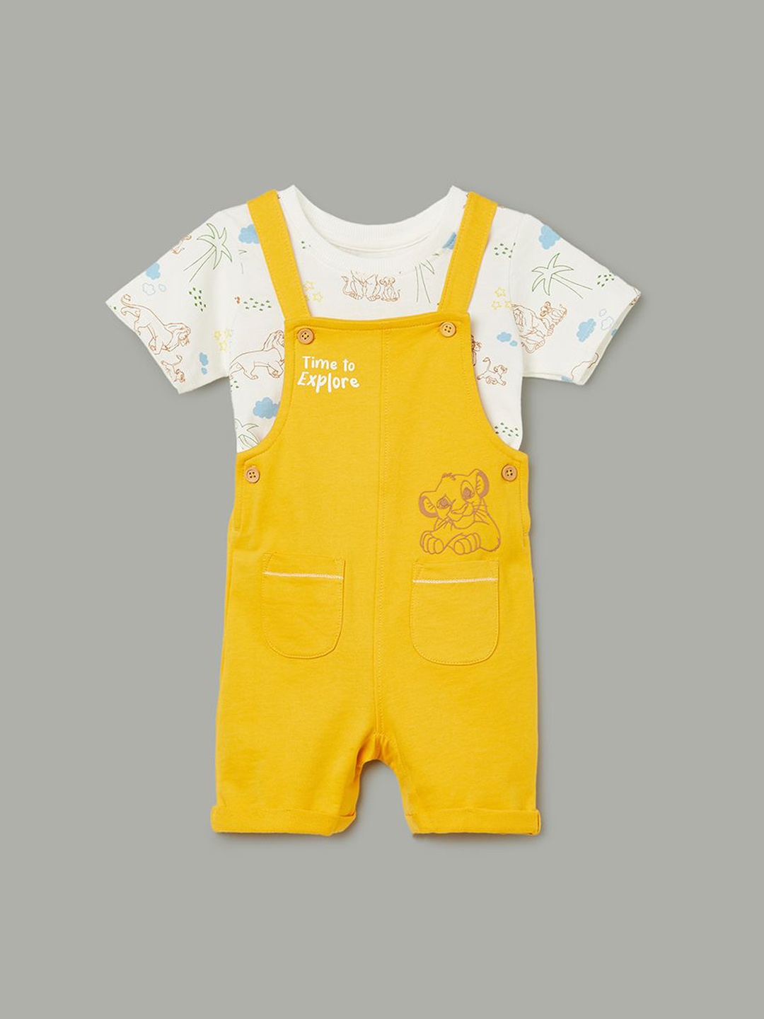 

Juniors by Lifestyle Boys Lion King Printed Cotton Coordinate Set, Multi