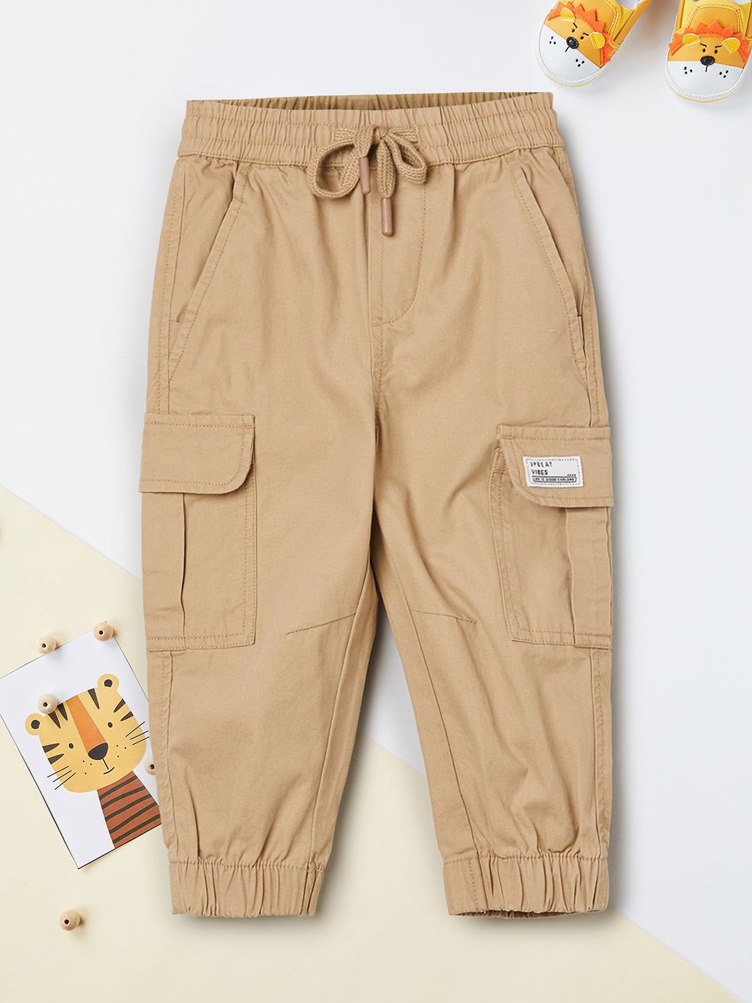 

max Boys Joggers Trousers, Beige