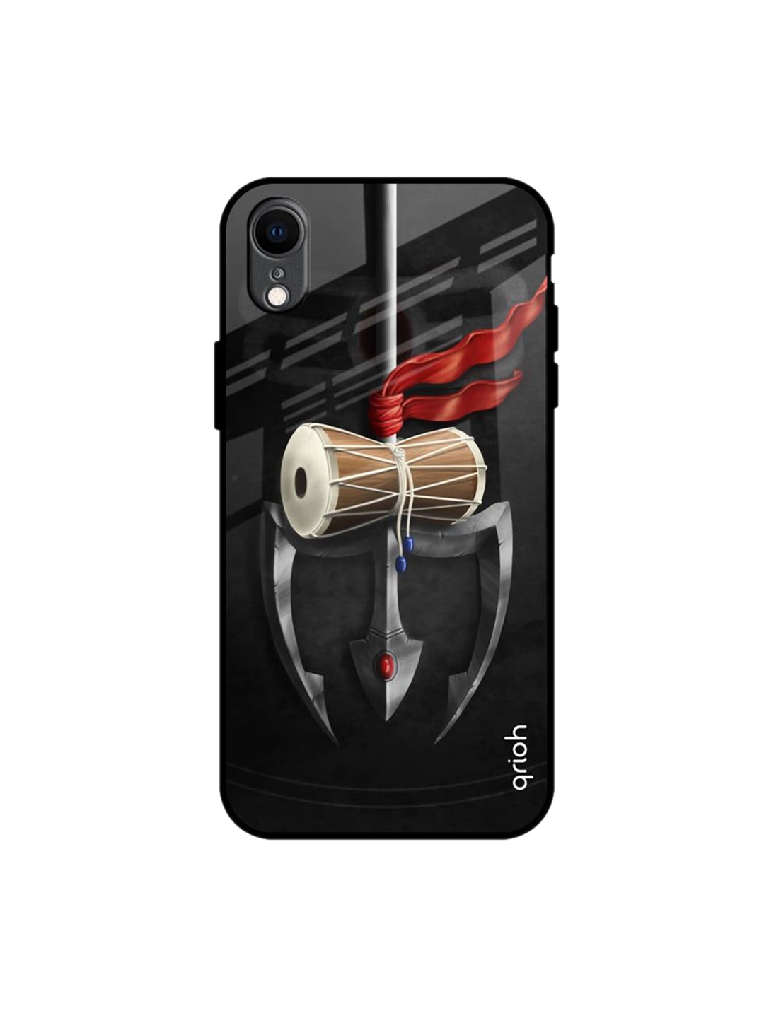 

QRIOH Quirky Printed iPhone XR Back Case Mobile Accessories, Black