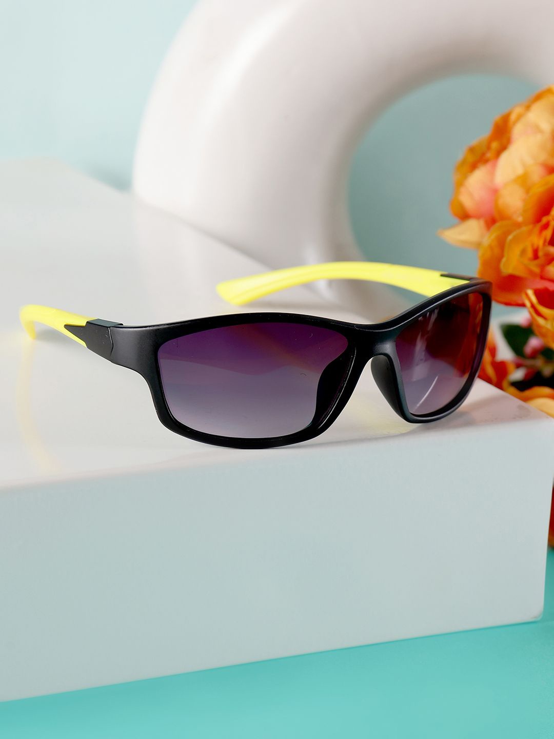 

PASSION PETALS Kids Aviator Sunglasses with Polarised and UV Protected Lens, Black