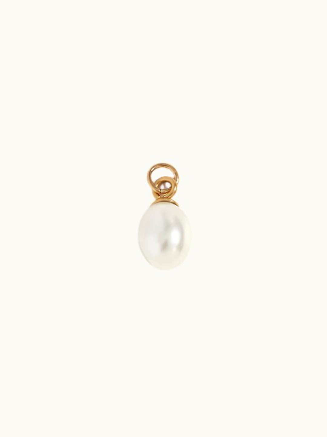 

Zaisha 18KT Gold Plated Stainless Steel Mini Pearls Beaded Charm