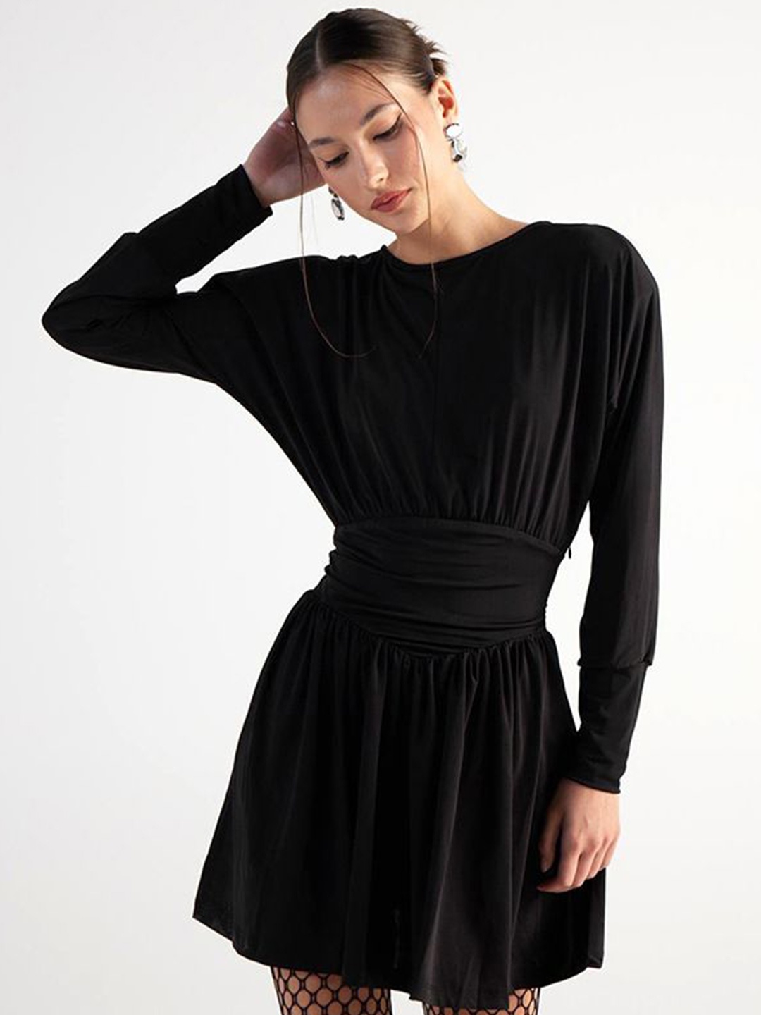 

StyleCast Women Fit And Flare Mini Dress, Black