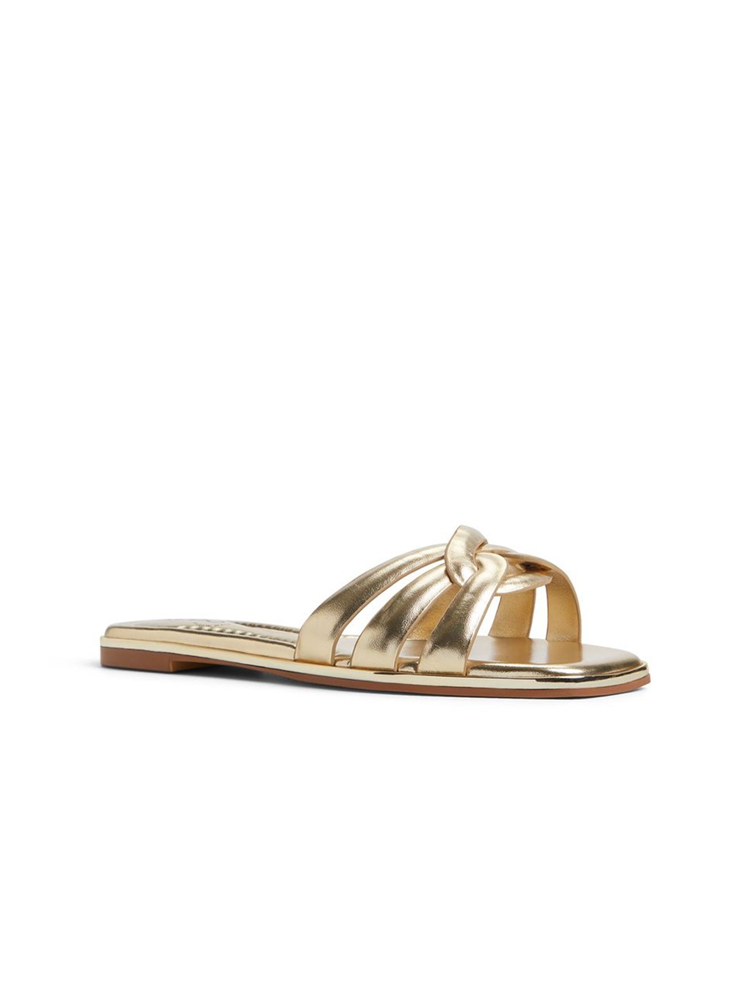 

ALDO Women Open Toe Flats, Gold