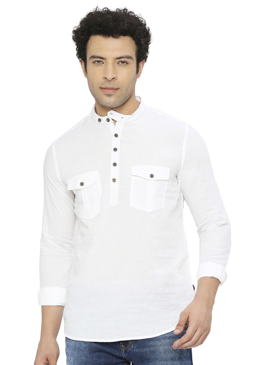 

SPYKAR Men Slim Fit Opaque Casual Shirt, White
