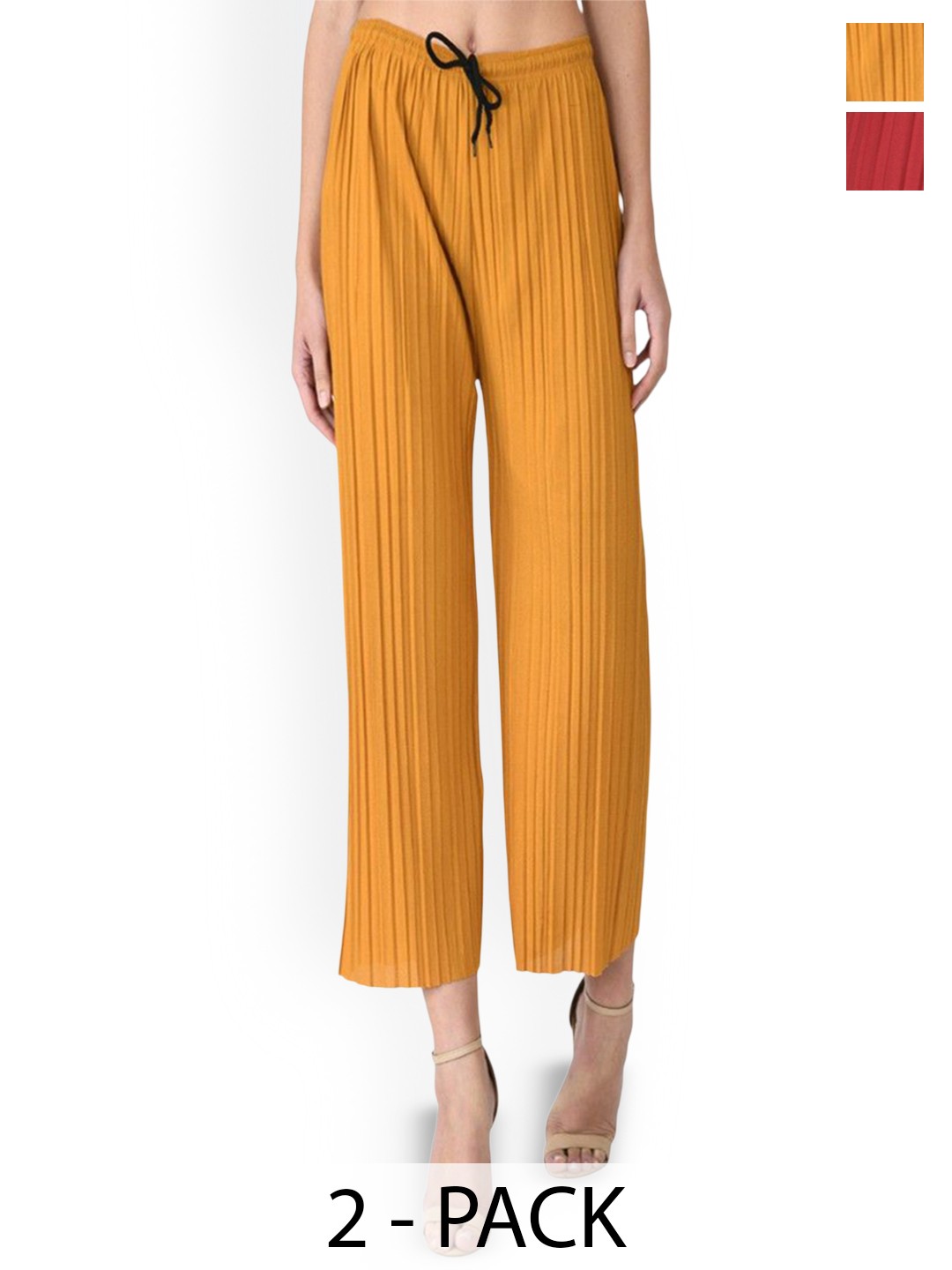 

Purser Women Pack Of 2 Original Culottes Trousers, Yellow