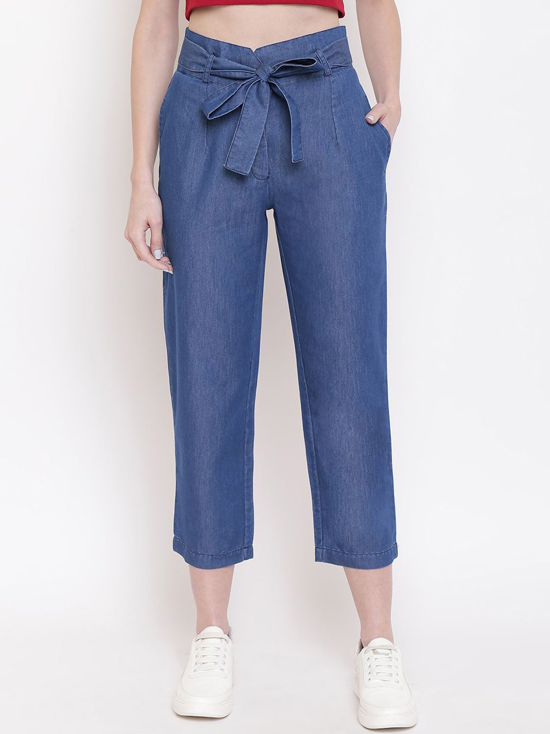

DressBerry Women Peg Trousers, Blue