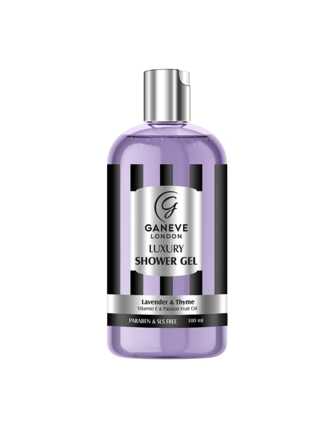 

Ganeve London Luxury Shower Gel With Lavender & Thyme For Anti-Ageing - 300 ml, Purple