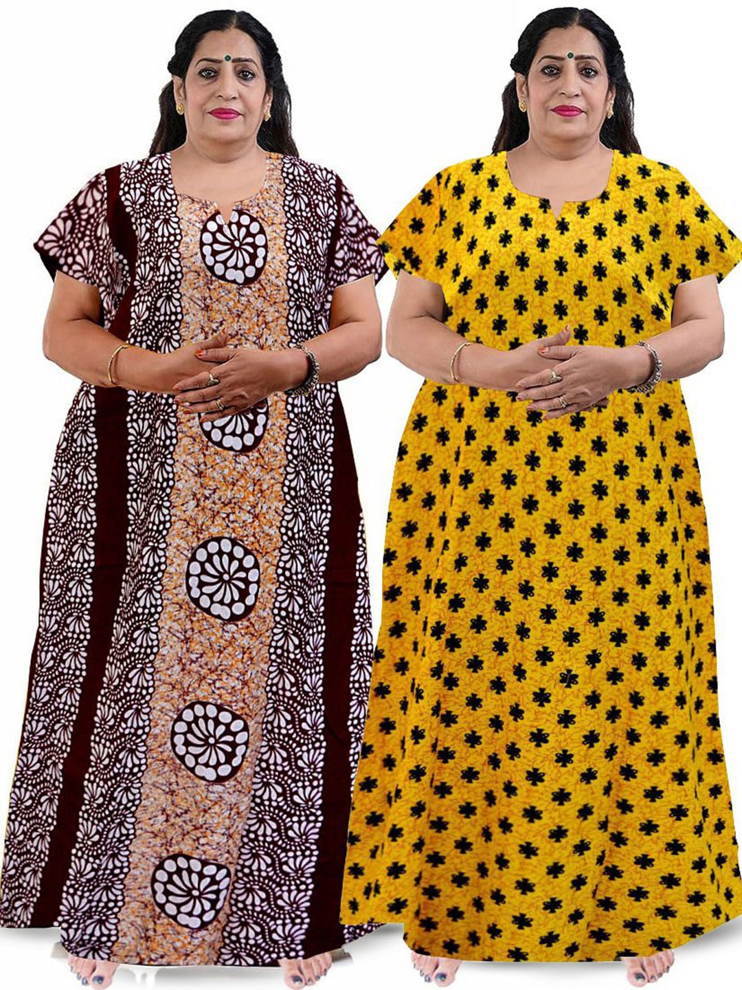 

PR PINK ROYAL Printed Maxi Nightdress, Purple