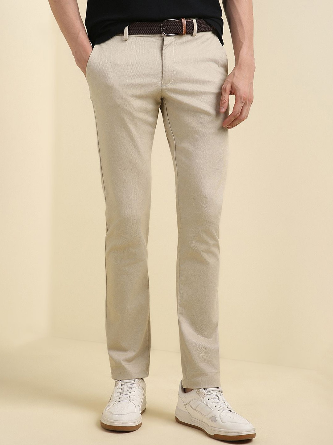 

Allen Solly Men Ultra Slim Fit Chinos, Beige