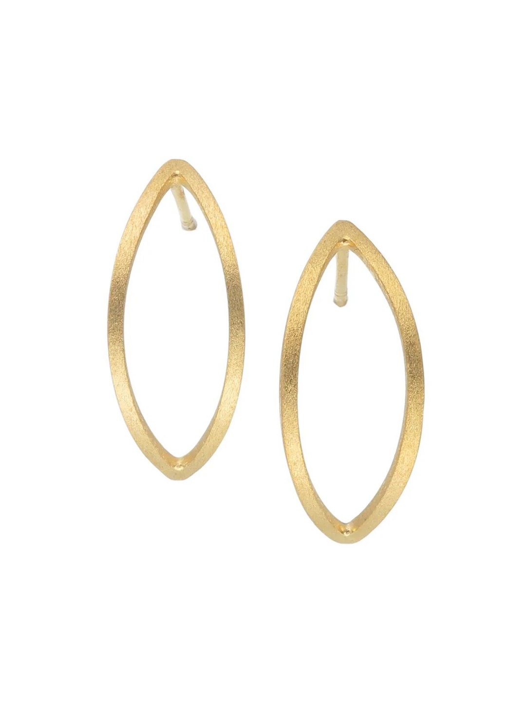 

ISHI New York 925 Sterling Silver Solar Flare Curves Earrings, Gold