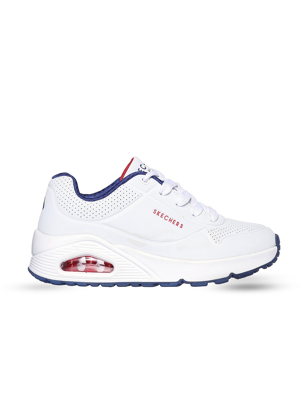 

Skechers Uno - Stand On Air Sports Boys Lightweight Lace-Ups Sneakers, White