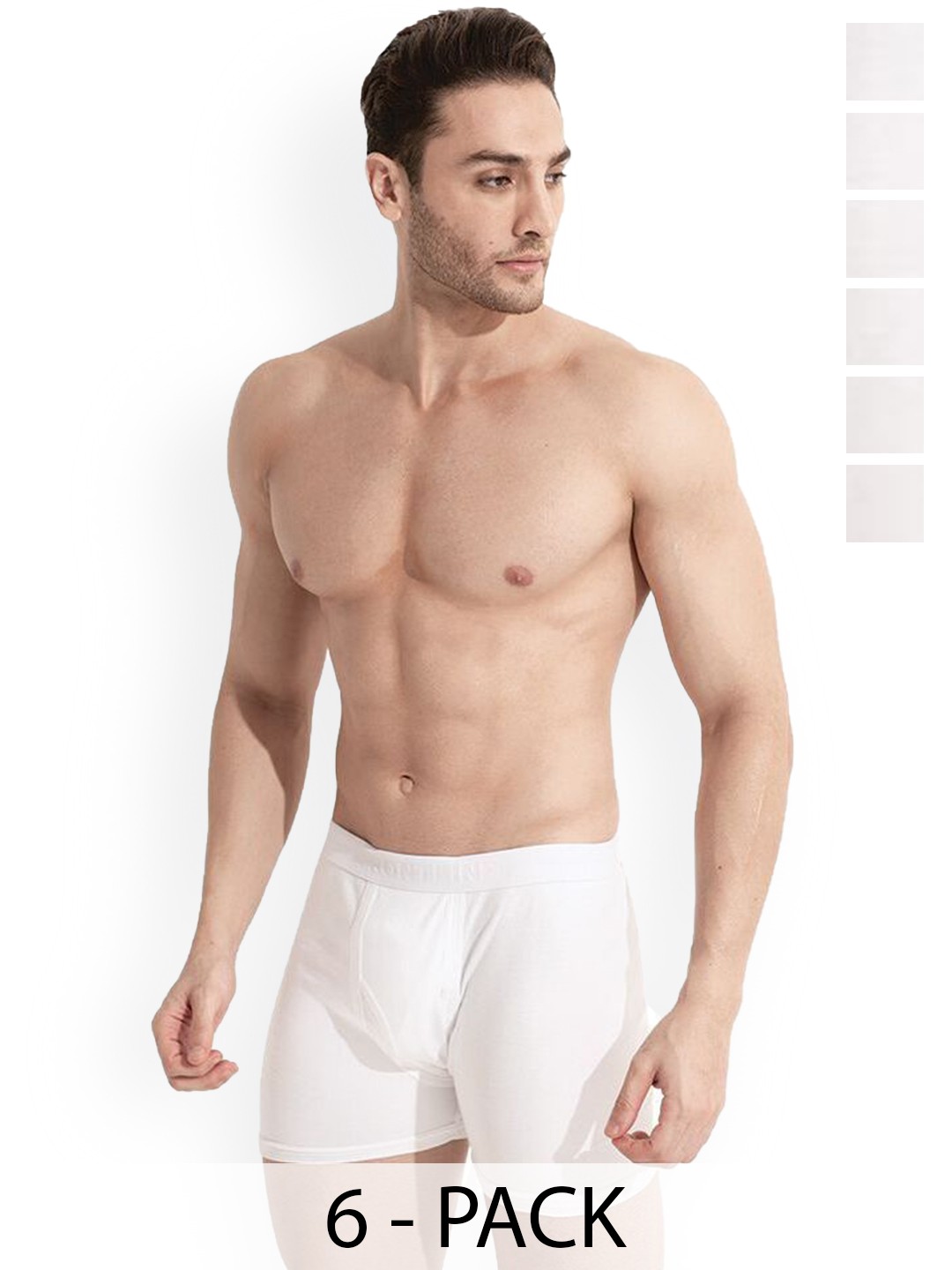 

Rupa Pack Of 6 Pure Combed Cotton Trunks Frontline-DWIF-White-6--80