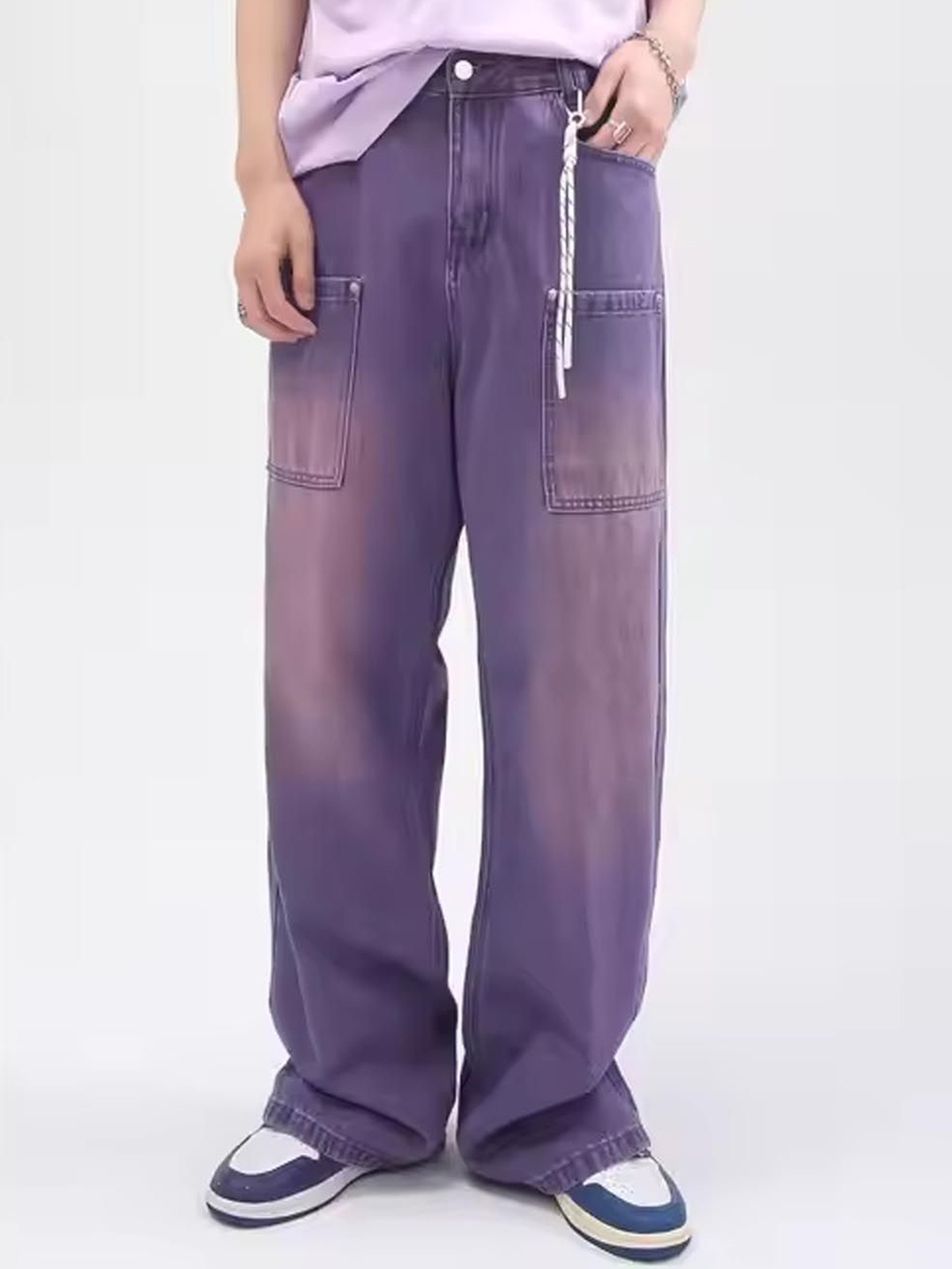 

StyleCast Men Light Fade Jeans, Purple