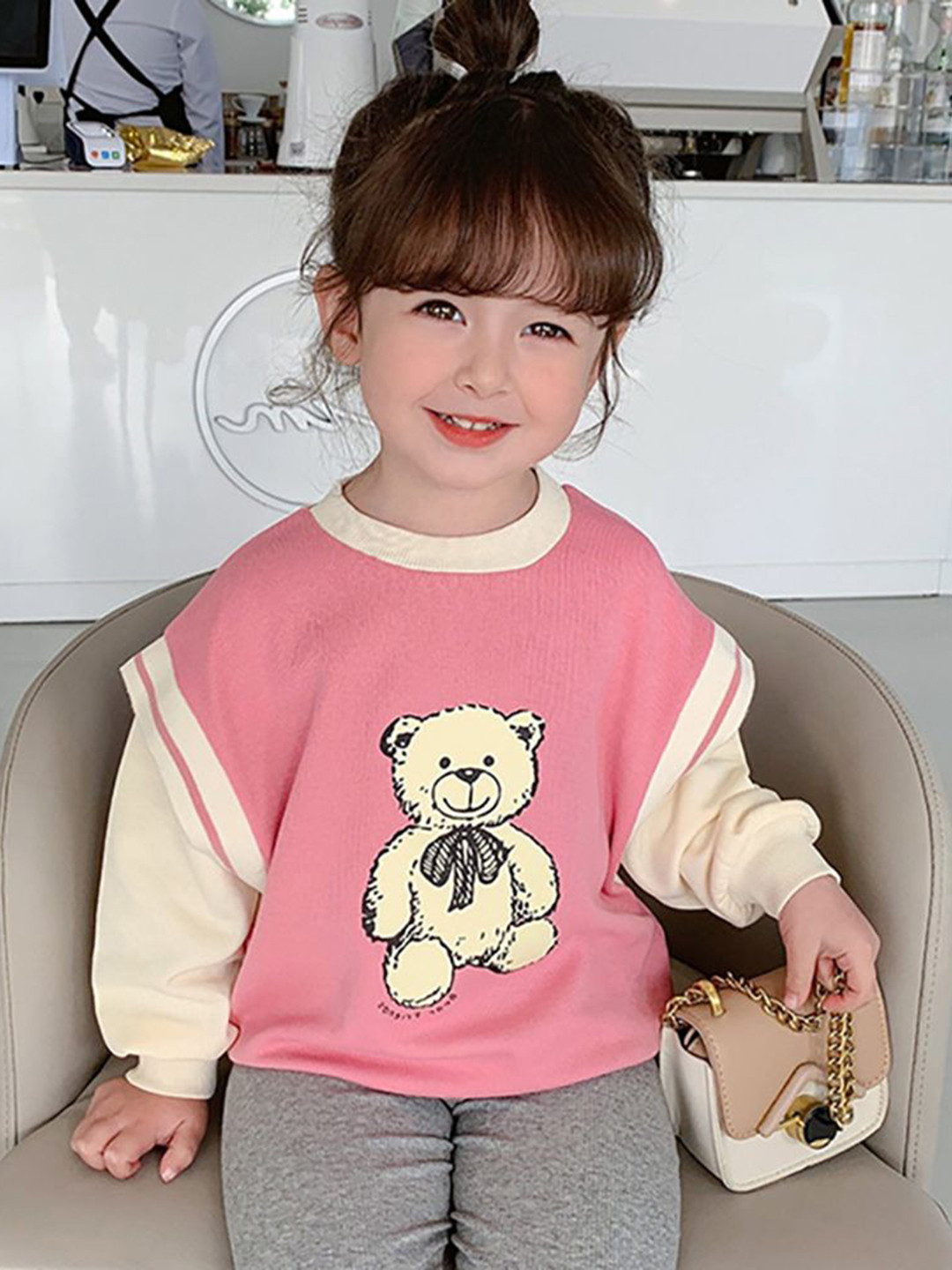 

StyleCast x Revolte Girls Colourblocked Cotton Top, Pink