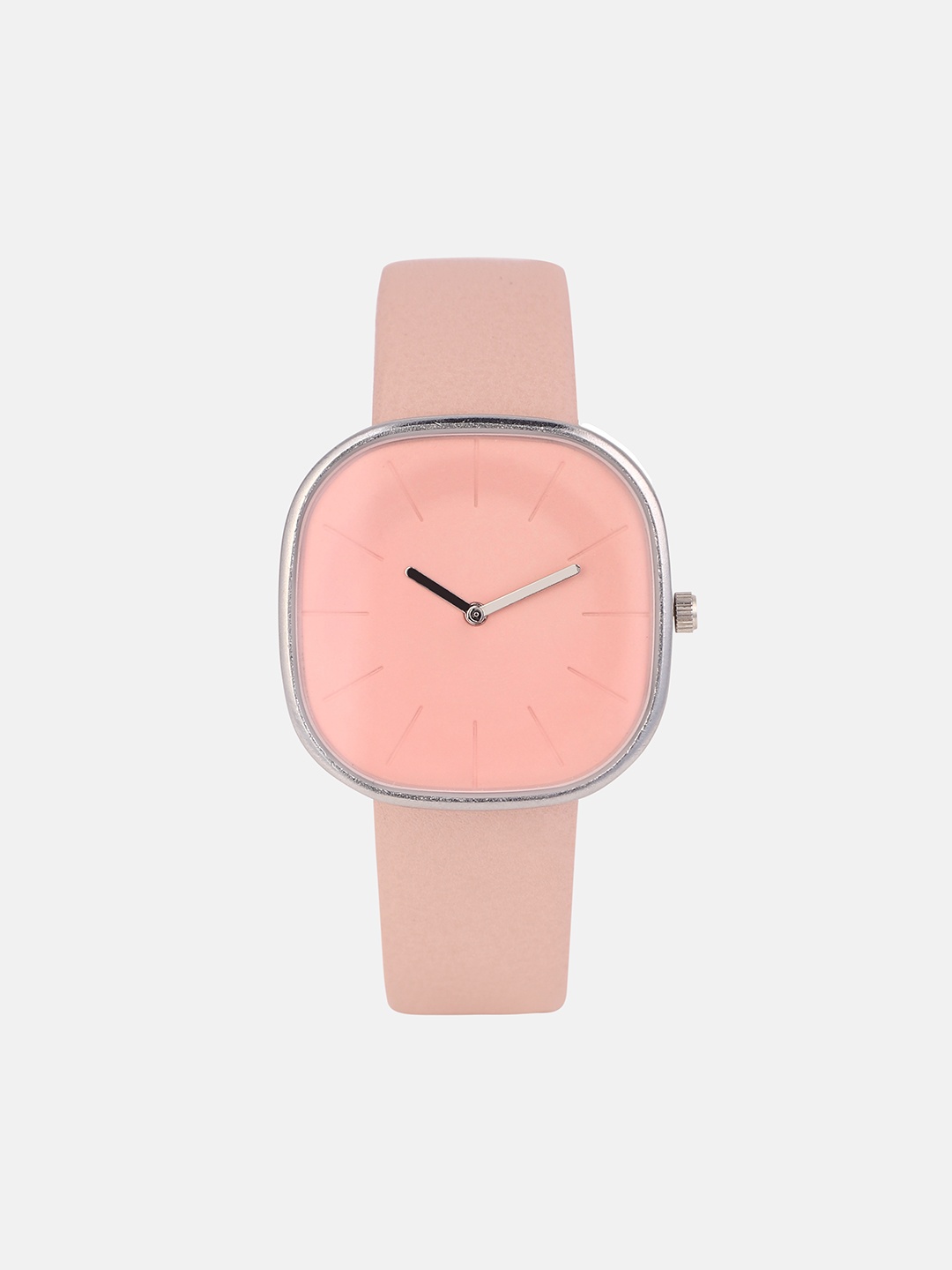 

HAUTE SAUCE by Campus Sutra Women's The Off-Duty Cushion Watch - Rouge Pink AW25_HSWC1279
