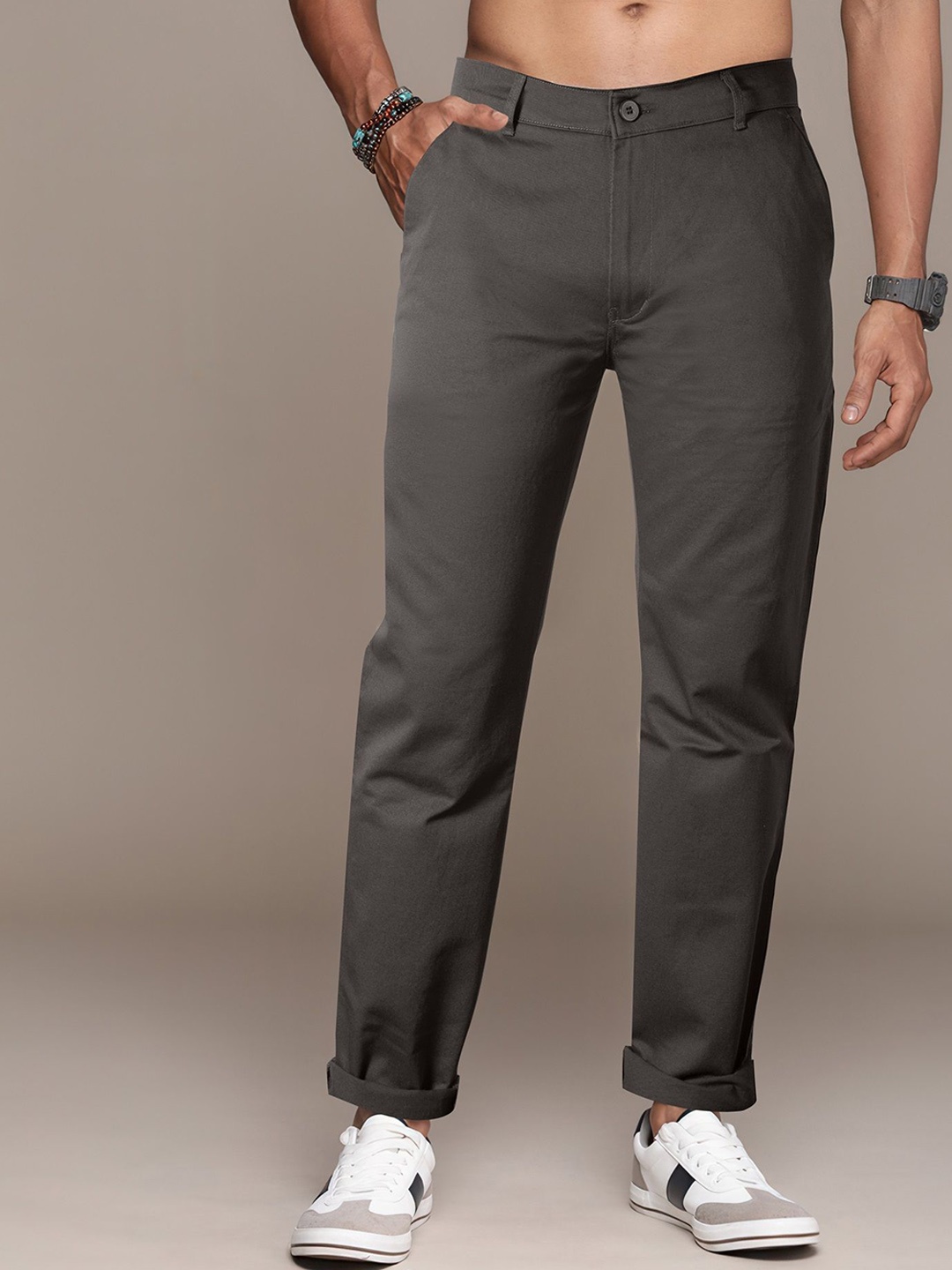 

Jb Just BLACK Men Urban Slim Regular Fit Trousers, Grey