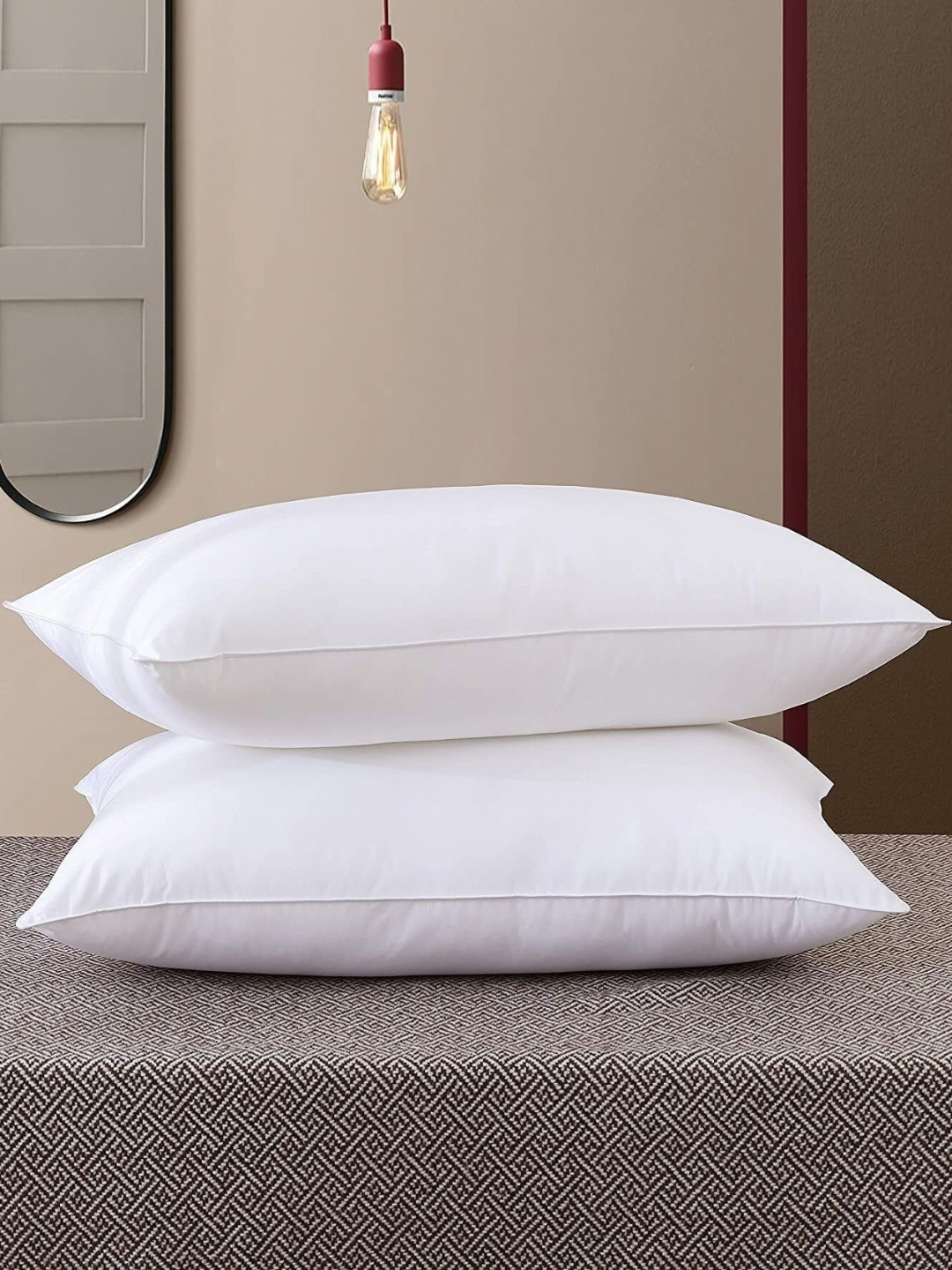

Changers White Set of 2 Fibre Filled Polyester Ultra Soft Sleep Pillow