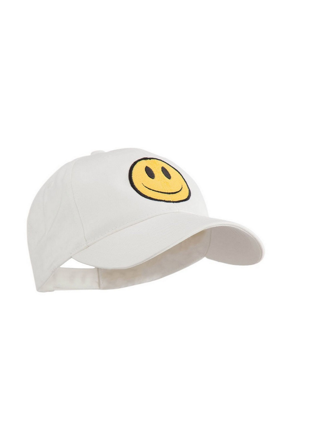 

Infispace Men Embroidered Pure Cotton Smiley Summer Cap, White