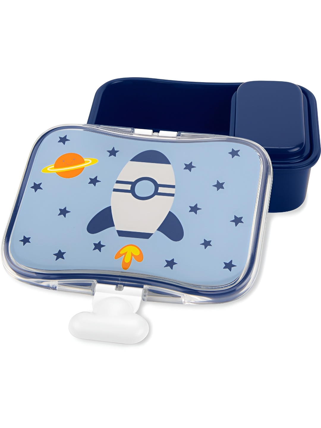 

SKIP HOP Kids Rocket Blue & Grey Microwave Safe Lunch Box