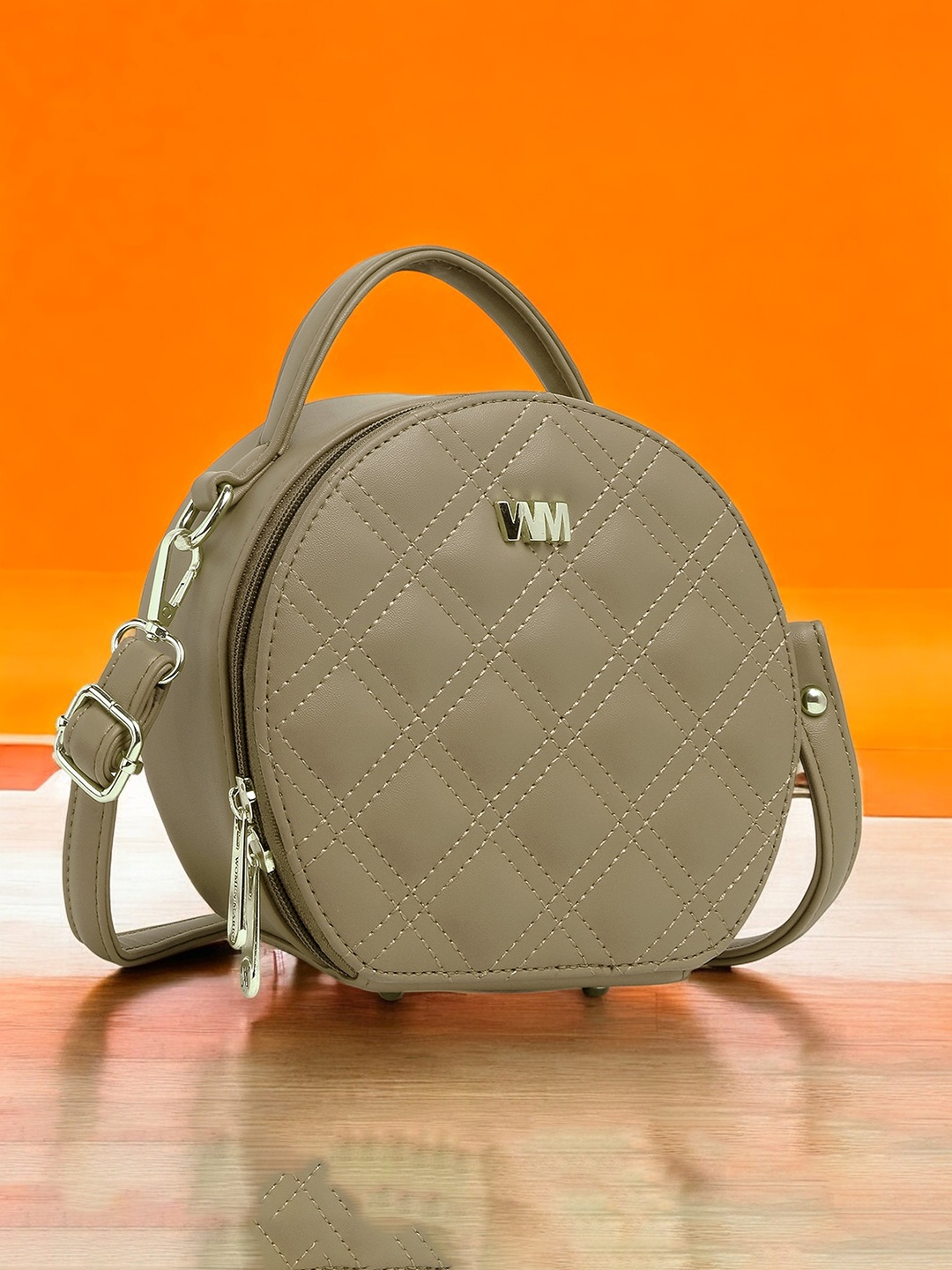

WOMEN MARKS Women Solid Crossbody Sling Bag, Khaki