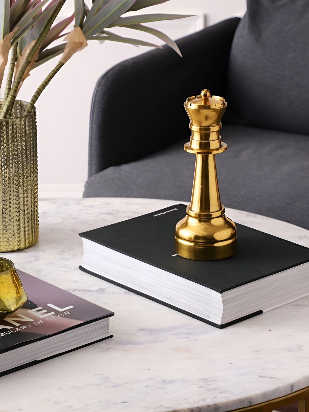 

Sammsara Gold-Toned Chess Queen Curio Showpiece