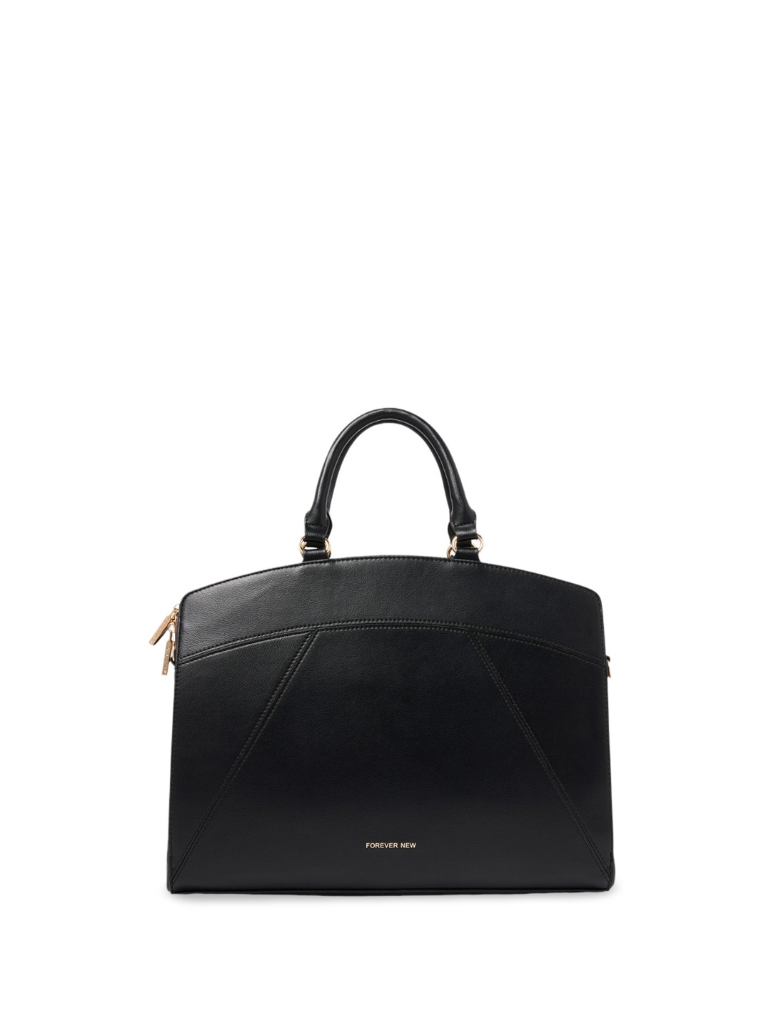 

Forever New Women Solid Structured Sling Bag, Black