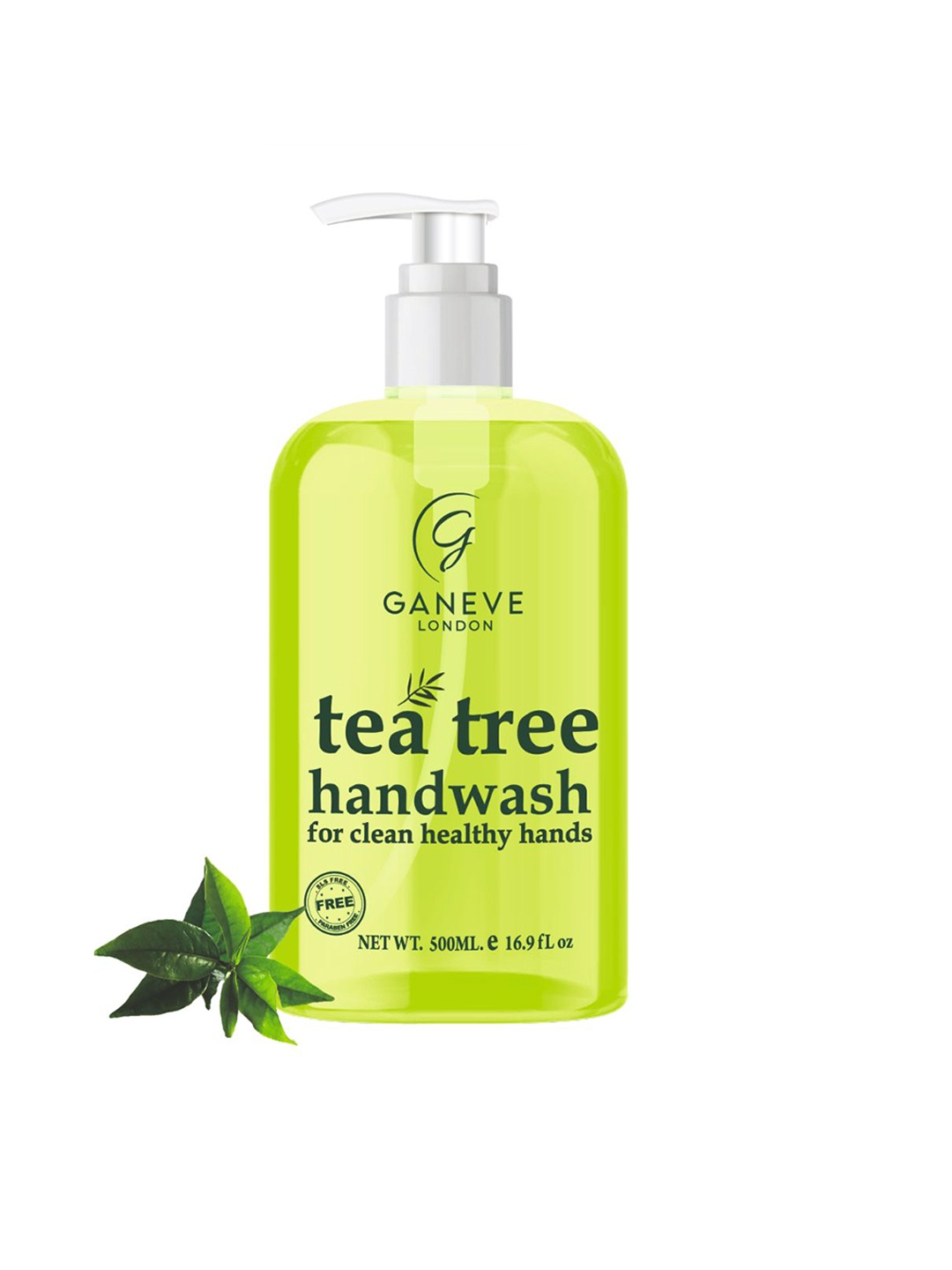 

Ganeve London Tea Tree Antiseptic Luxury Handwash - 500 ml, Green