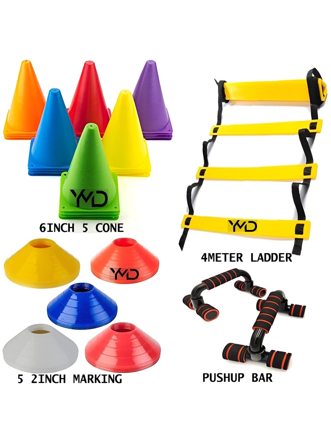 

YMD Set Of 14 Workout Accessories, Black