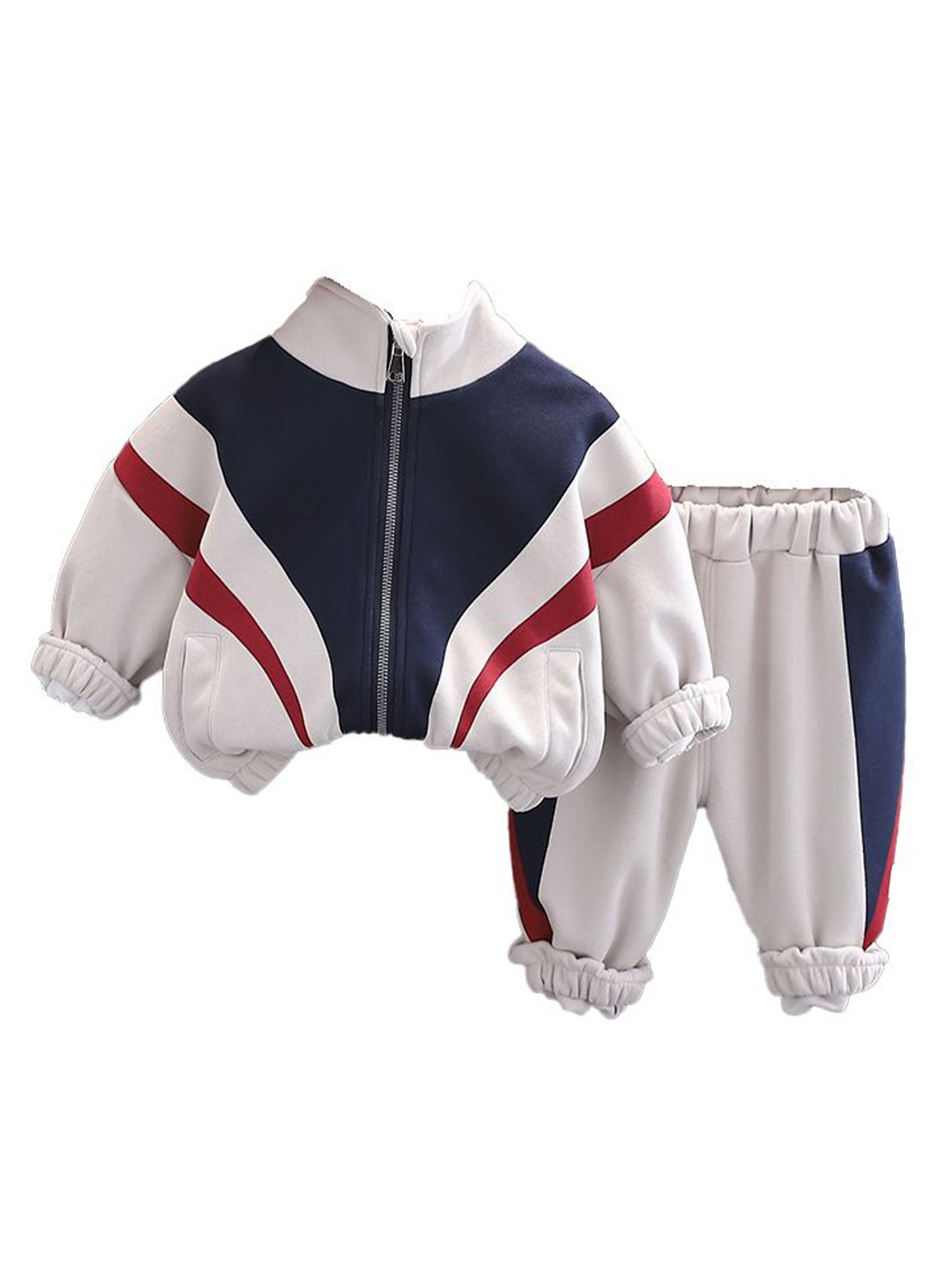 

StyleCast x Revolte Boys Printed Halter Neck Sweatshirt With Trousers, White